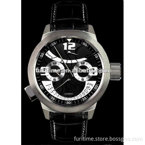 chronograph leather strap watch watches men stainless steel chronograph watch